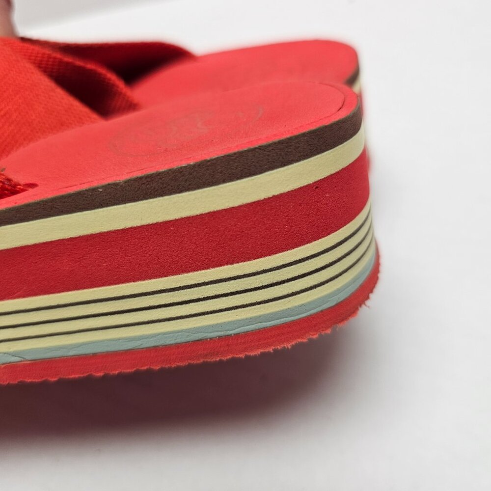 Red Bcbgeneration Bcbg Paris Low Platform Thong W… - image 3